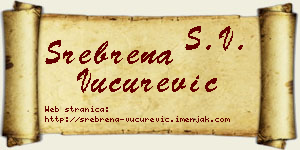 Srebrena Vučurević vizit kartica